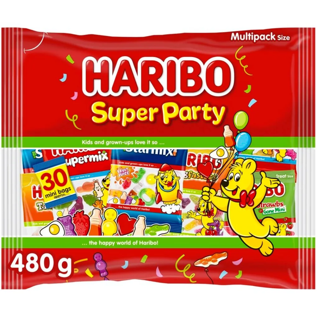 Haribo Snacks En Snoep>Super Party Uitdeelzakjes