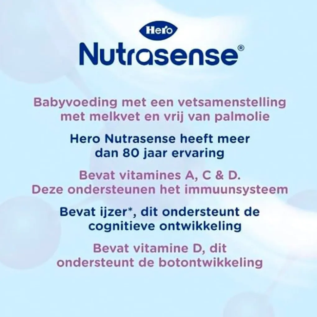 Hero Zuigelingenvoeding>0+M Nutrasense Classic 1 Zuigelingenmelk