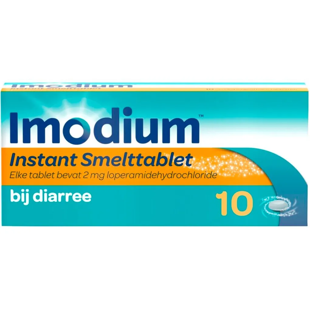 Imodium Maag- En Of Darm>Loperamide HCl 2mg Smelttabletten bij Diarree