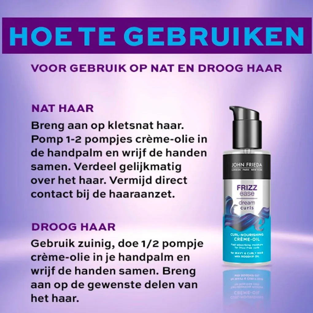John Frieda Haarolie>Frizz Ease Dream Curls Crème Oil