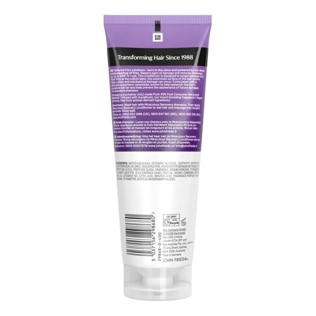 John Frieda Conditioner>Frizz Ease Miraculous Recovery Repairing Conditioner