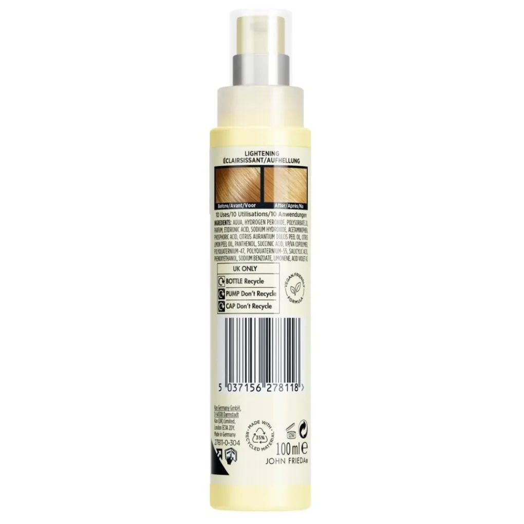 John Frieda Haarlak|Haarverf>Sheer Blonde Go Blonder Controlled Lightening Hairspray