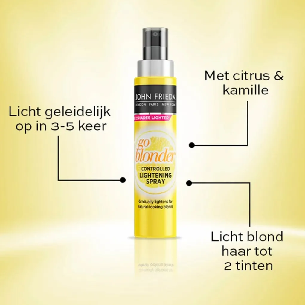 John Frieda Haarlak|Haarverf>Sheer Blonde Go Blonder Controlled Lightening Hairspray