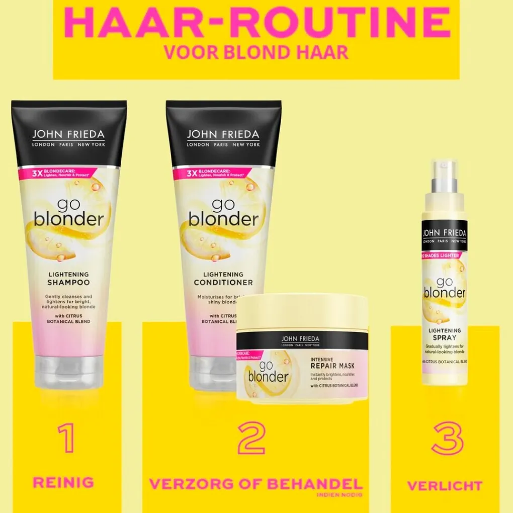 John Frieda Haarlak|Haarverf>Sheer Blonde Go Blonder Controlled Lightening Hairspray
