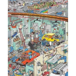 Jumbo Puzzels>Jan van Haasteren Cars In The Make Puzzel