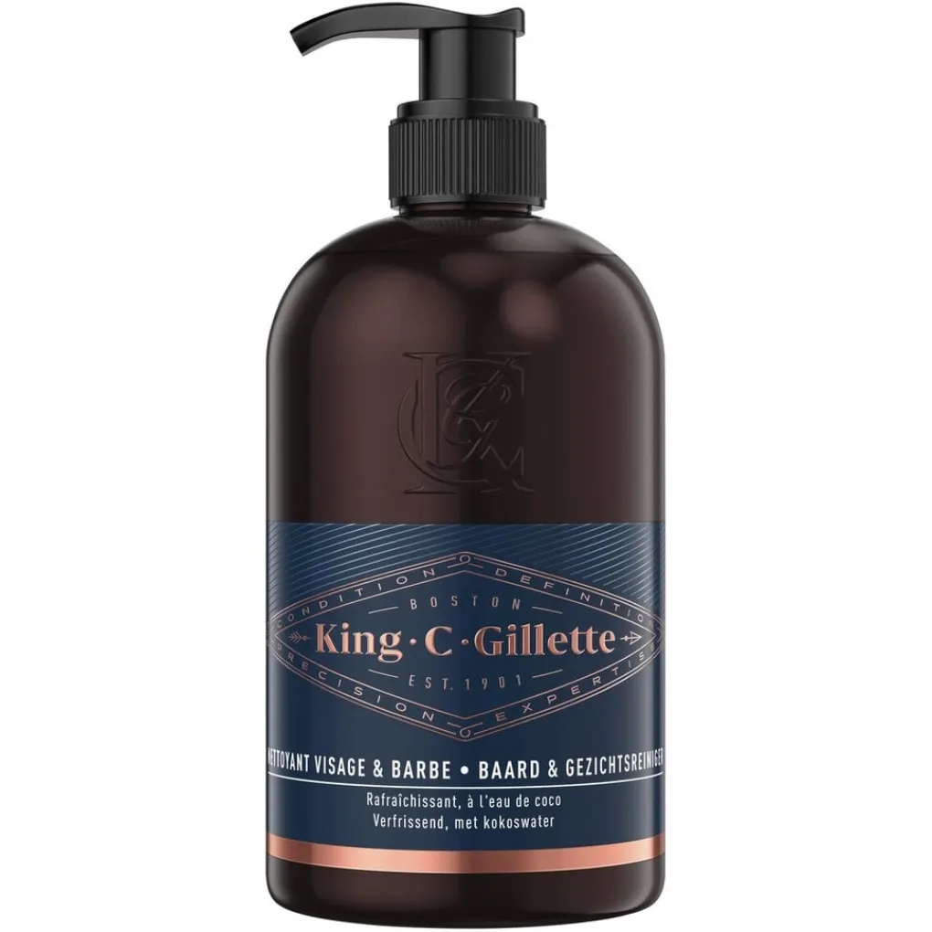 King C Baardverzorging>. Gillette Baard- en Gezichtsreiniger