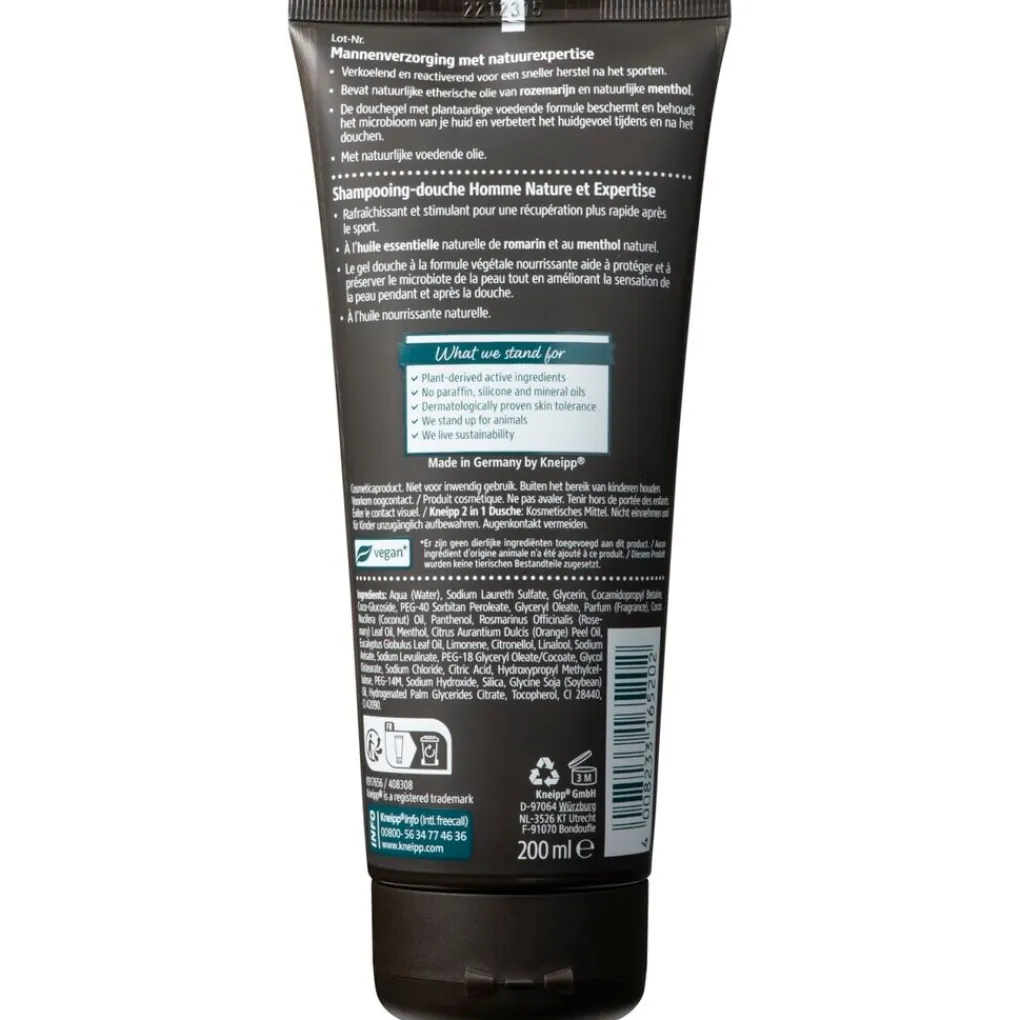 Kneipp Men Shampoo|Douchegel>Sport 2-in-1 Shampoo en Douchegel