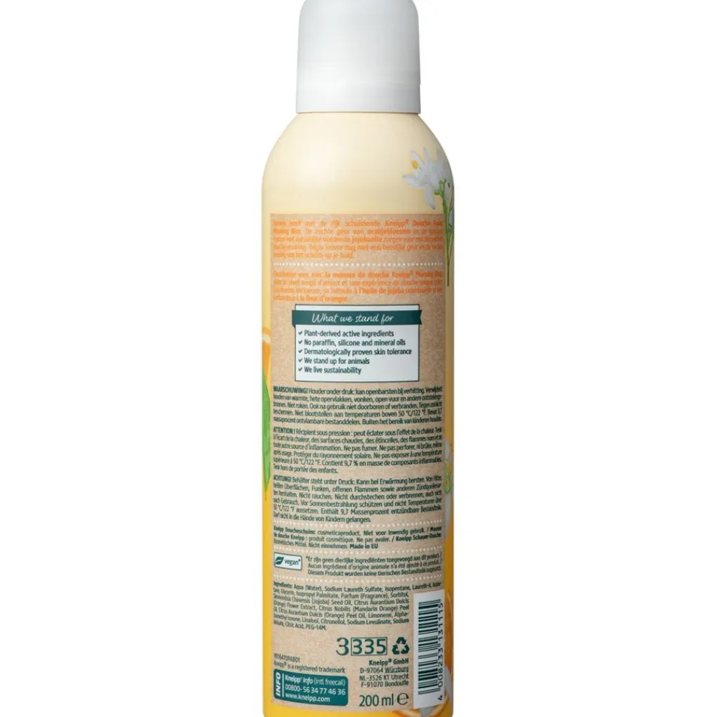 Kneipp Doucheschuim>Morning Kiss Oranjebloesem Jojoba-Olie Doucheschuim