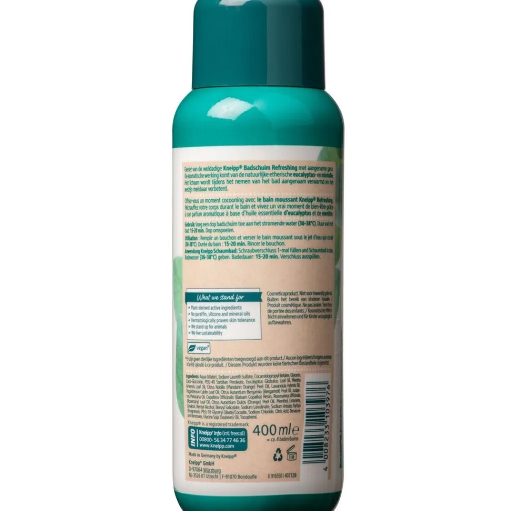 Kneipp Badschuim>Refreshing Mint-Eucalyptus Badschuim