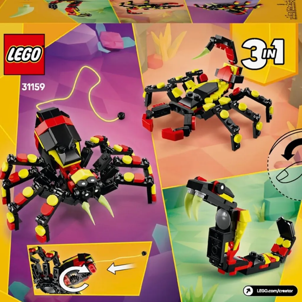 LEGO Creator Lego>31159 3-In-1 Wilde Dieren: Spannende Spin