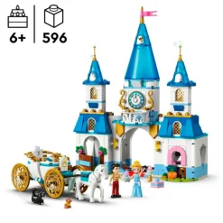 LEGO Disney Speelfiguren En Speelsets|Lego>43275 Assepoesters Kasteel en Paardenkoets