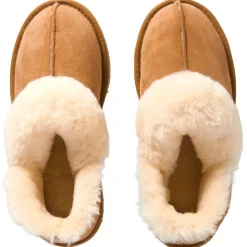 Overig Pantoffels>Leren Damessloffen