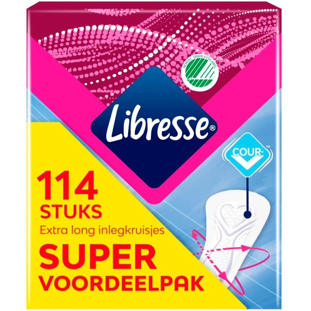 Libresse Inlegkruisjes>Dailies V-Protection & Freshness Extra Long Inlegkruisjes