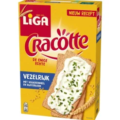 Liga Snacks En Snoep>Cracotte Vezelrijk Luchtige Crackers