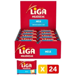 Liga Snacks En Snoep>Milkbreak Melkkoekjes Duopacks Box