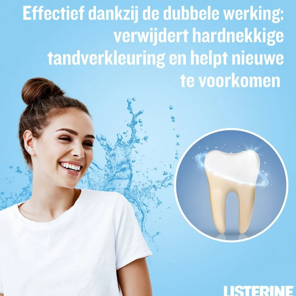 Listerine Mondwater En Mondspray>Advanced White Milde Smaak Mondwater