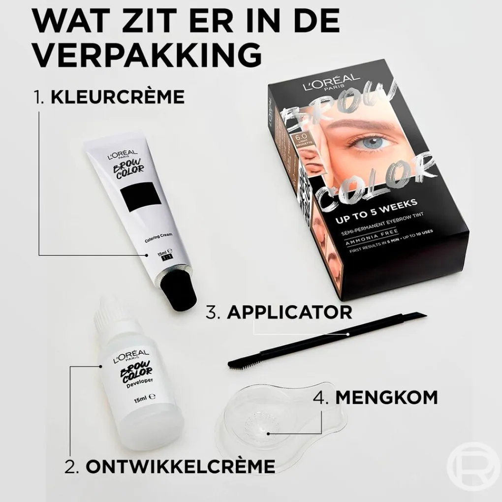 L'Oreal Wenkbrauw Make-Up>L'Oréal Paris 1.0 Black Brow Color Wenkbrauwverf
