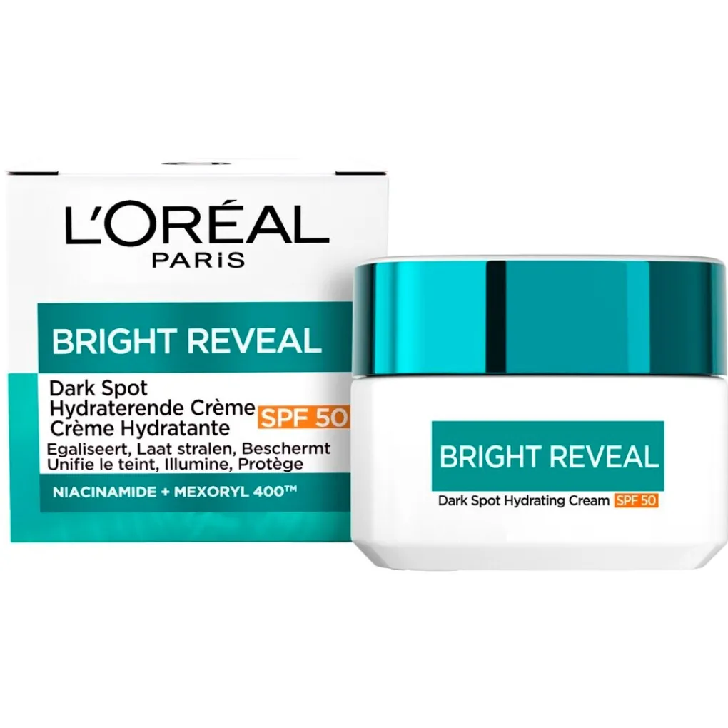L'Oreal Paris Dagcreme>L'Oréal Paris Bright Reveal Dark Spot SPF50 Hydraterende Crème