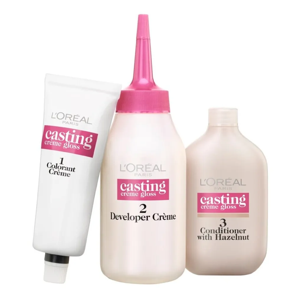 Casting Haarverf>L'Oréal Paris Créme Gloss 500 Lichtbruin Semi-Permanente Haarkleuring
