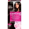 Casting Haarverf>L'Oréal Paris Créme Gloss 200 Intens Zwart Semi-Permanente Haarkleuring