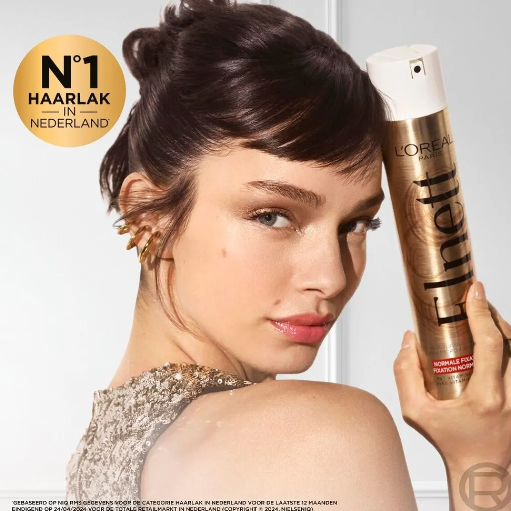 Elnett Haarlak>L'Oréal Paris Satin Normale Fixatie Hairspray