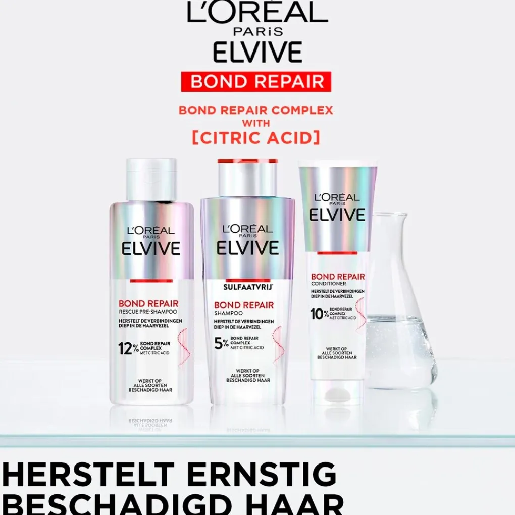 Elvive Shampoo>L'Oréal Paris Bond Repair Sulfaatvrije Shampoo
