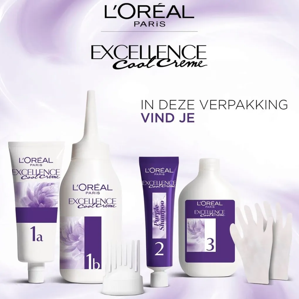 Excellence Haarverf>L'Oréal Paris Cool Crème 8.11 Ultra Licht Asblond Permanente Haarkleuring