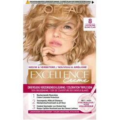 Excellence Haarverf>L'Oréal Paris Crème 8 Lichtblond Permanente Haarverf