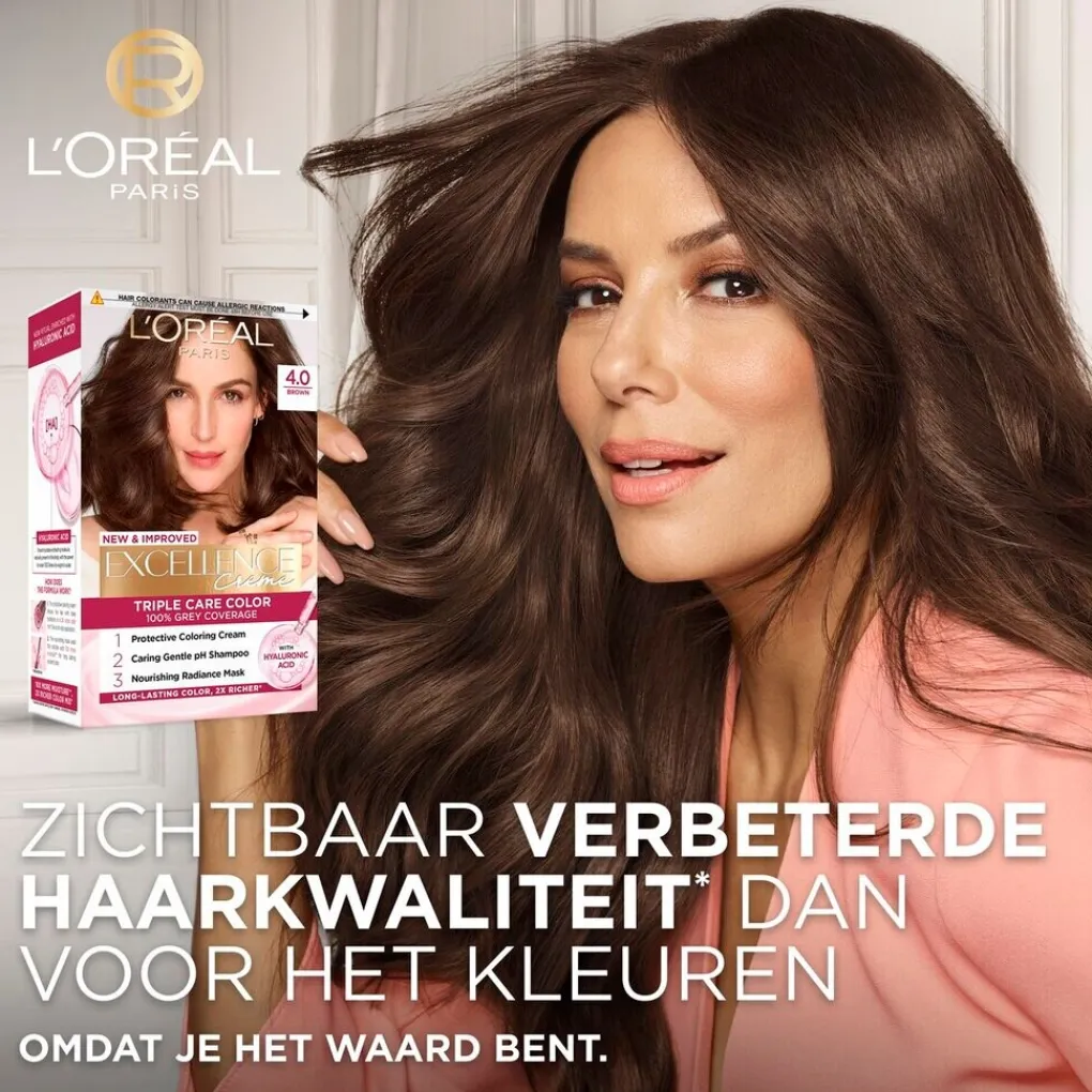 Excellence Haarverf>L'Oréal Paris Crème 3 Donkerbruin Permanente Haarverf
