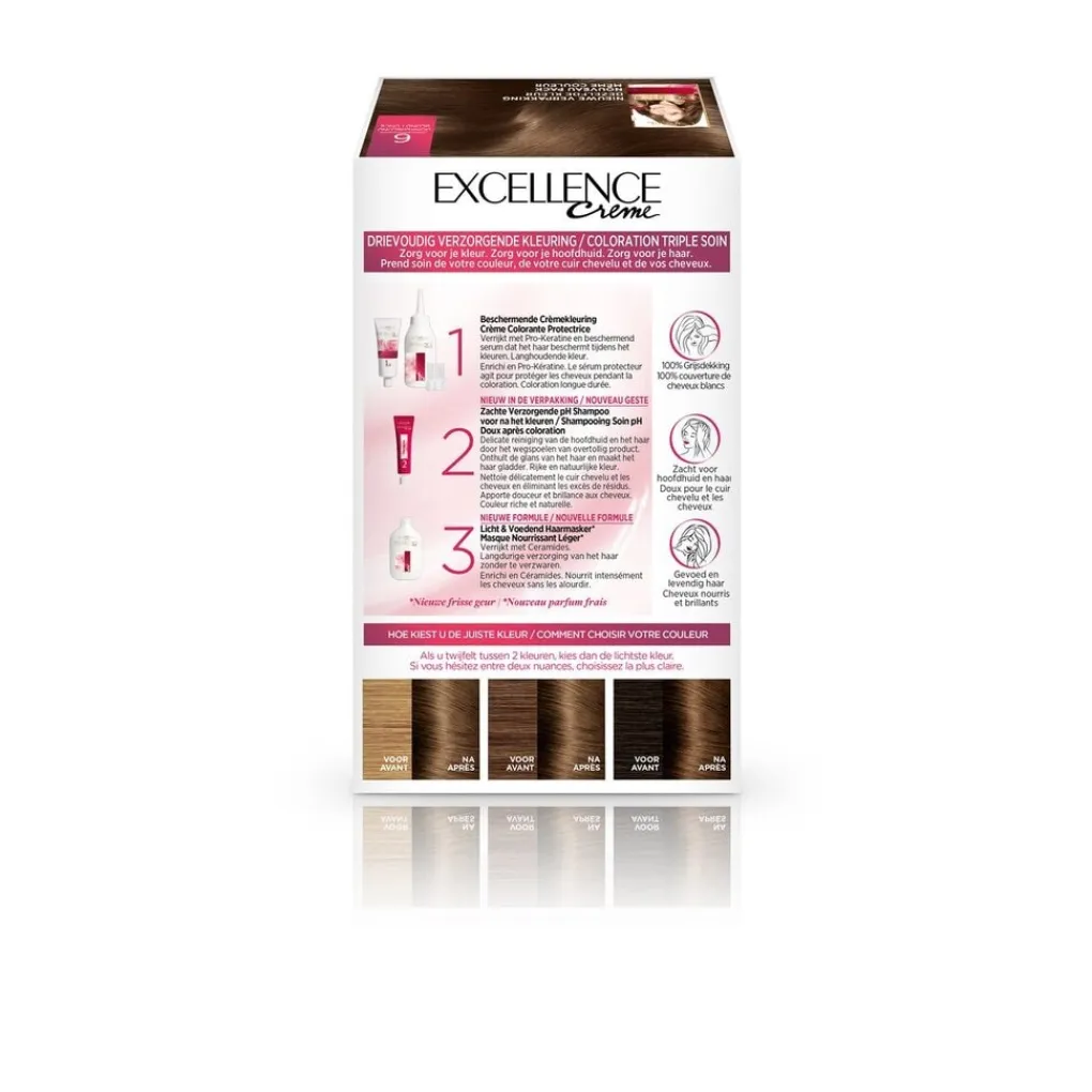 Excellence Haarverf>L'Oréal Paris Crème 6 Donkerblond Permanente Haarverf