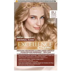 Excellence Haarverf>L’Oréal Paris 8U Nudes Lichtblond Permanente Haarverf