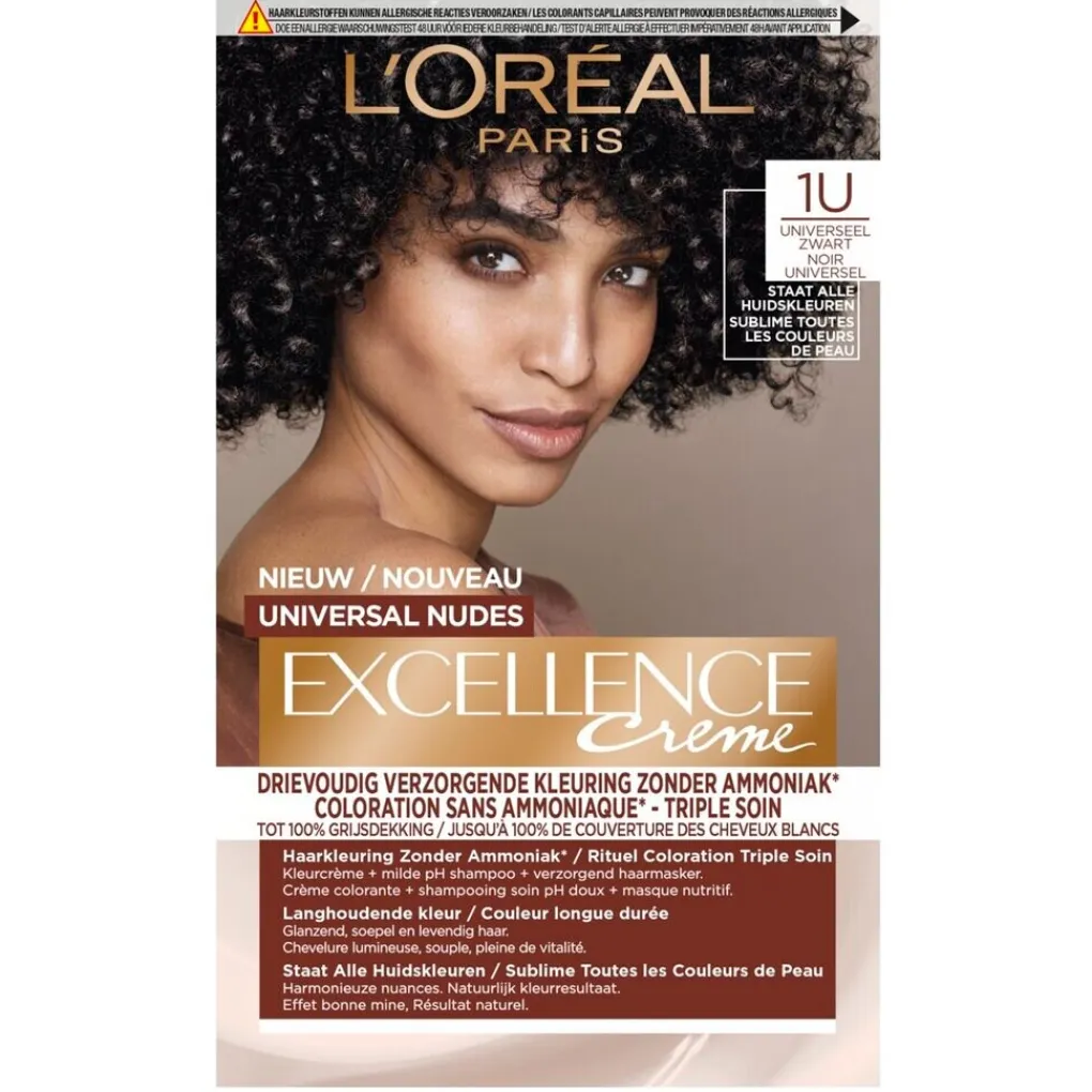 Excellence Haarverf>L'Oréal Paris 1U Nudes Zwart Permanente Haarverf