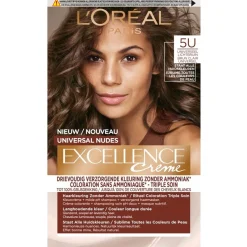 Excellence Haarverf>L'Oréal Paris 5U Nudes Lichtbruin Permanente Haarverf
