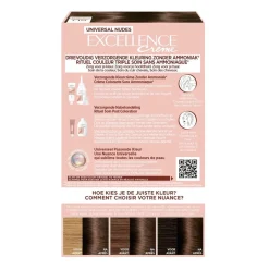 Excellence Haarverf>L'Oréal Paris 5U Nudes Lichtbruin Permanente Haarverf