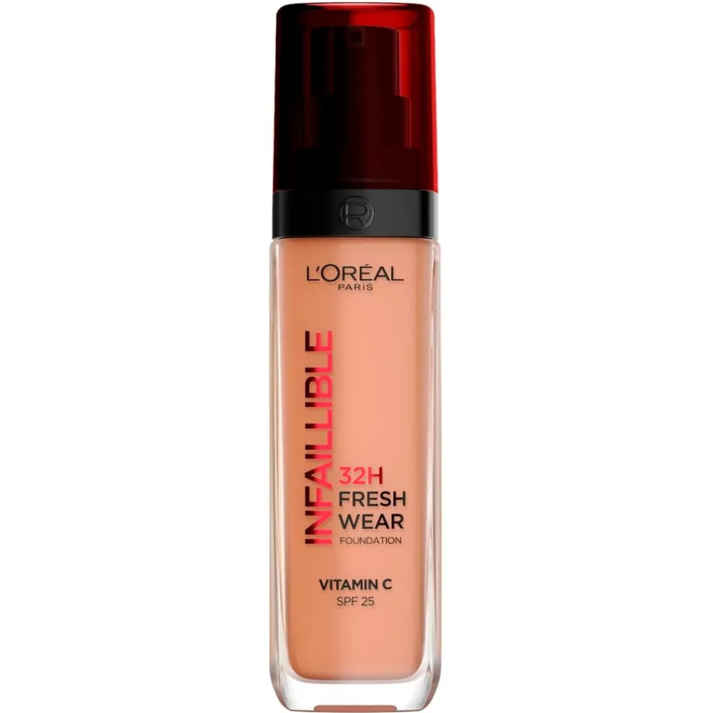 L'Oreal Foundation>L'Oréal Paris Infaillible 300 Amber SPF25 32H Fresh Wear Foundation