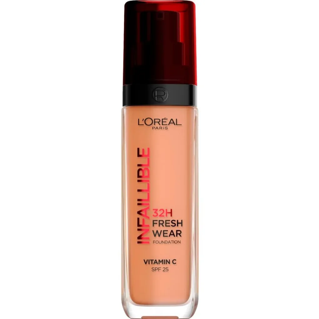 L'Oreal Foundation>L'Oréal Paris Infaillible 320 Caramel SPF25 32H Fresh Wear Foundation