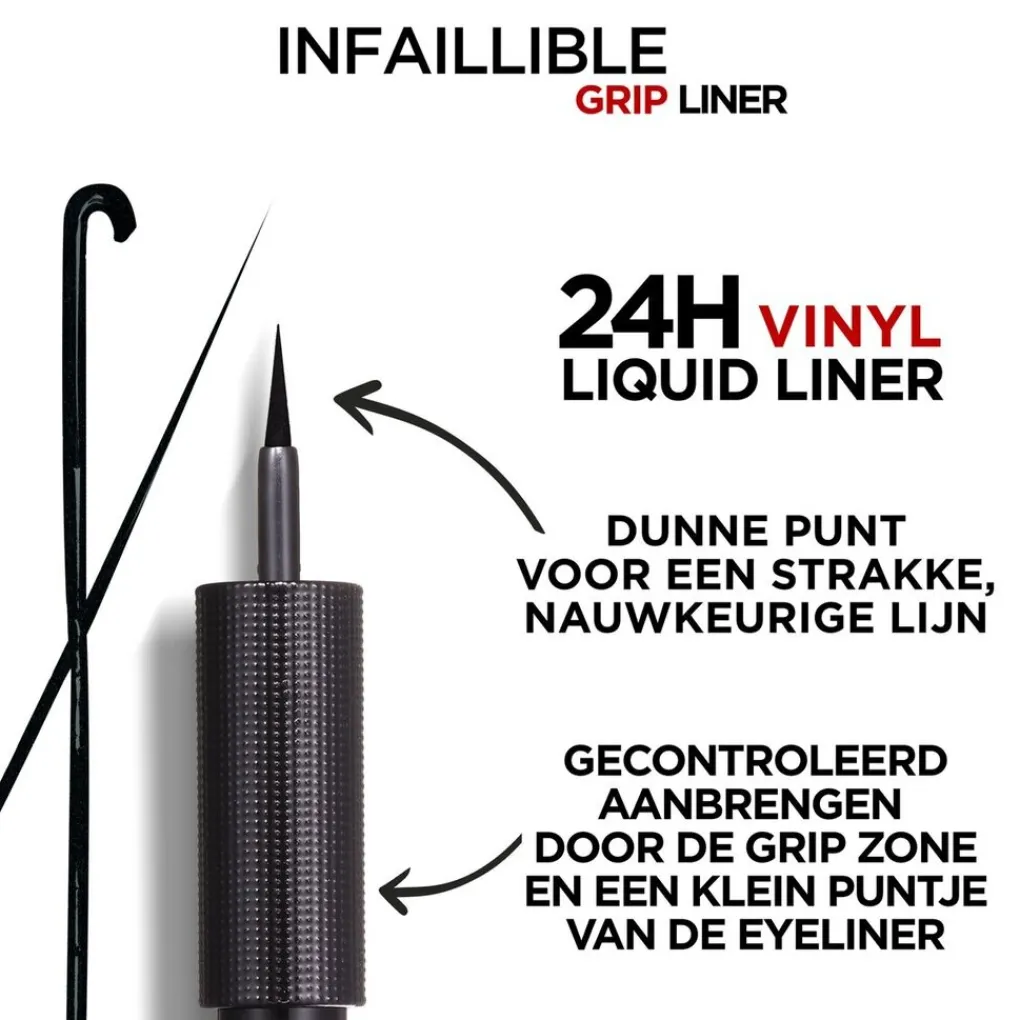 L'Oreal Eyeliner>L'Oréal Paris Infaillible Grip Vinyl Liquid Black Liner