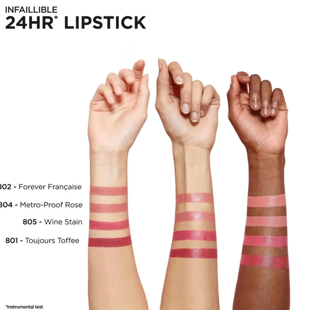 L'Oreal Lipmake-Up>L'Oréal Paris Infaillible 24H 804 Metroproof Rose Lipstick