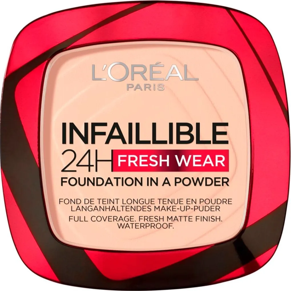 L'Oreal Gezichtspoeder|Foundation>L'Oréal Paris Infaillible 24H Fresh Wear 180 Rose Sand Foundation in a Powder