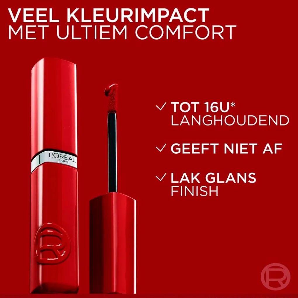 L'Oreal Lipmake-Up>L'Oréal Paris Infaillible Laque Resistance 415 Red Bisou Lippenstift