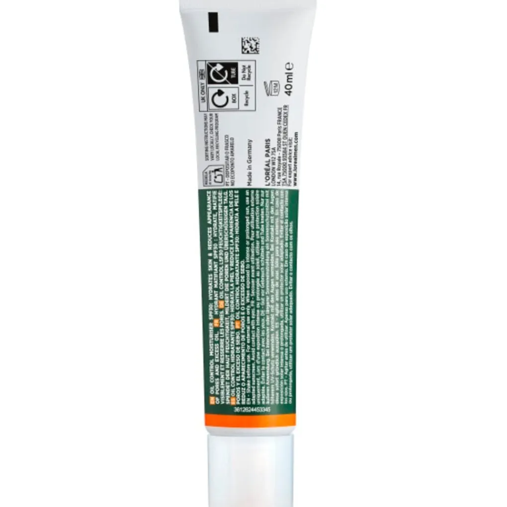L'Oreal Paris Men Expert Gezichtscreme Mannen>L'Oréal Paris Men Expert Derma Control Oil Control Moisturizer