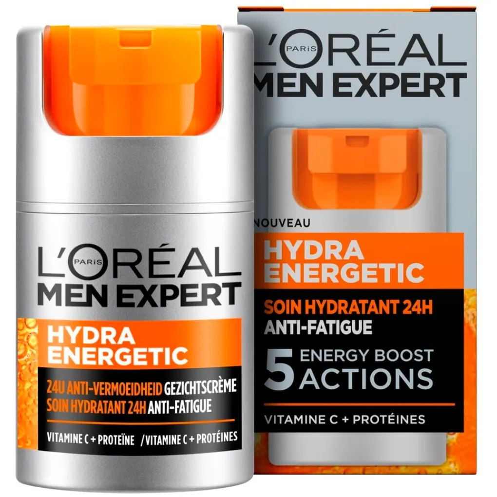 L'Oreal Paris Men Expert Gezichtscreme Mannen>L'Oréal Paris Men Expert Hydra Energetic Hydraterende Gezichtscrème