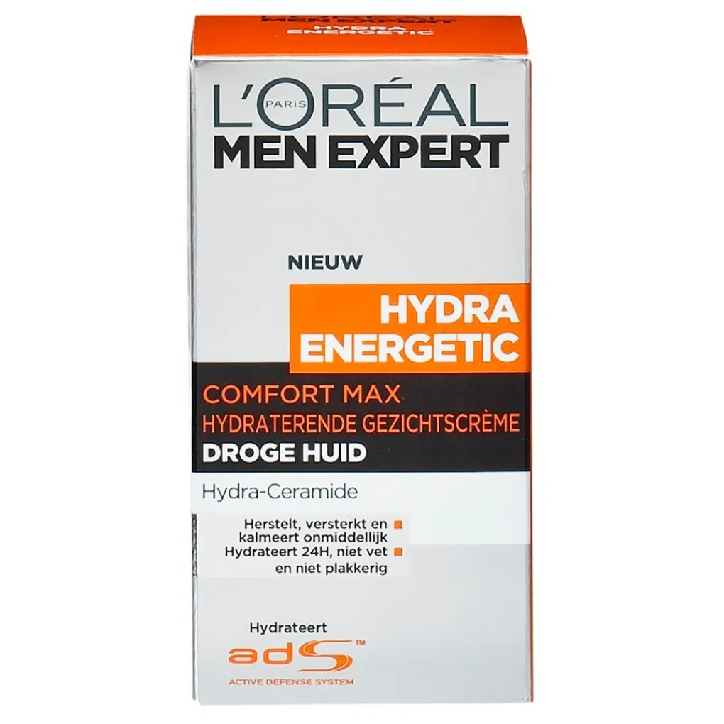 L'Oreal Paris Men Expert Gezichtscreme Mannen>L'Oréal Paris Men Expert Hydra Energetic Comfort Max Hydraterende Gezichtscrème