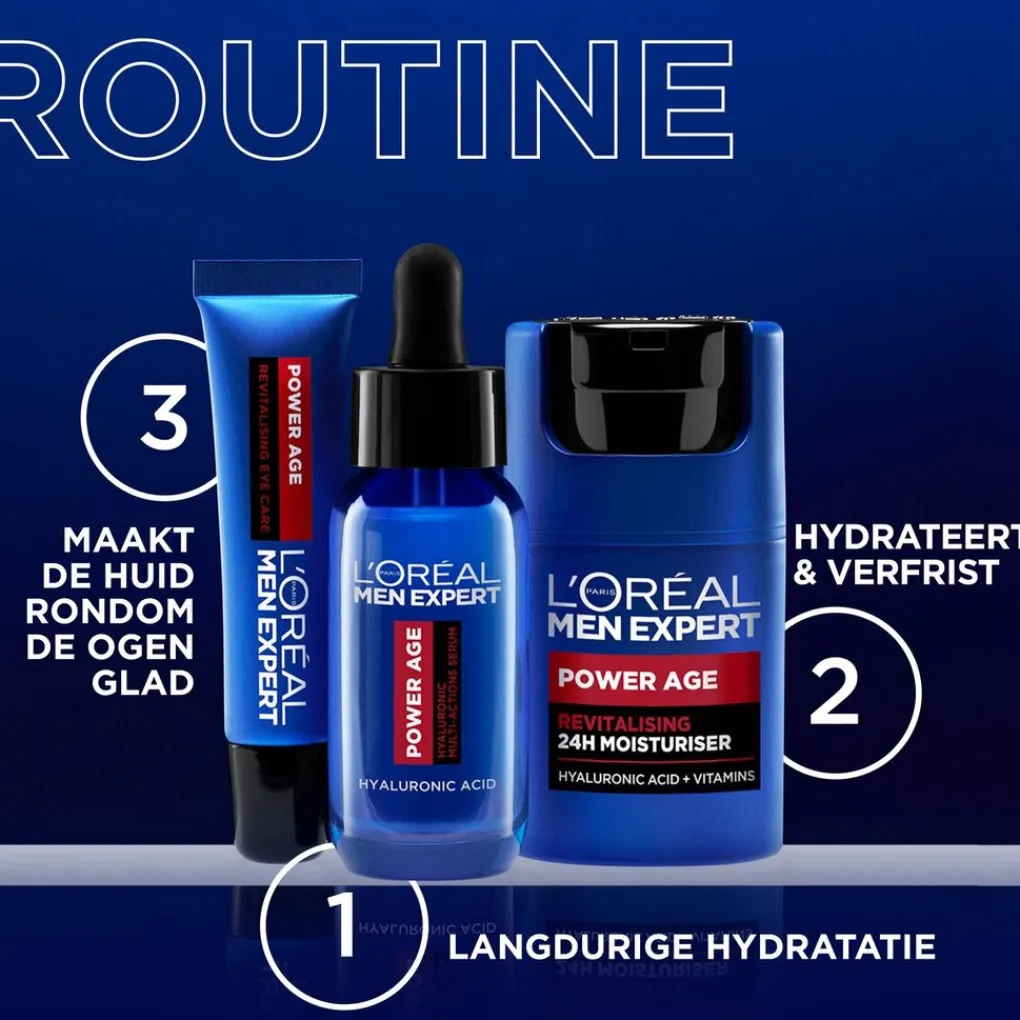 L'Oreal Paris Men Expert Gezichtsserum Mannen>L'Oréal Paris Men Expert Power Age Serum met Hyaluronzuur