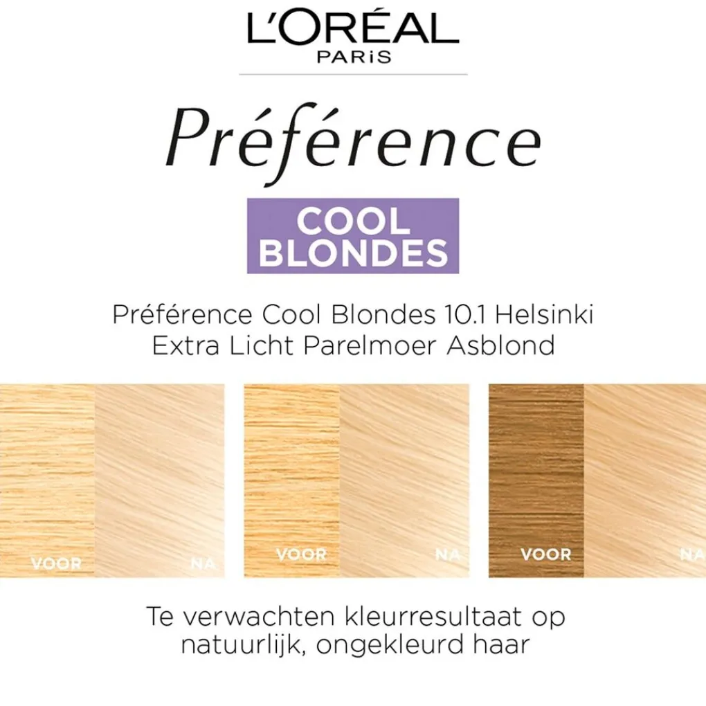 Preference Haarverf>L'Oréal Paris Préférence Cool Blondes 10.1 Extra Licht Asblond Permanente Haarkleuring