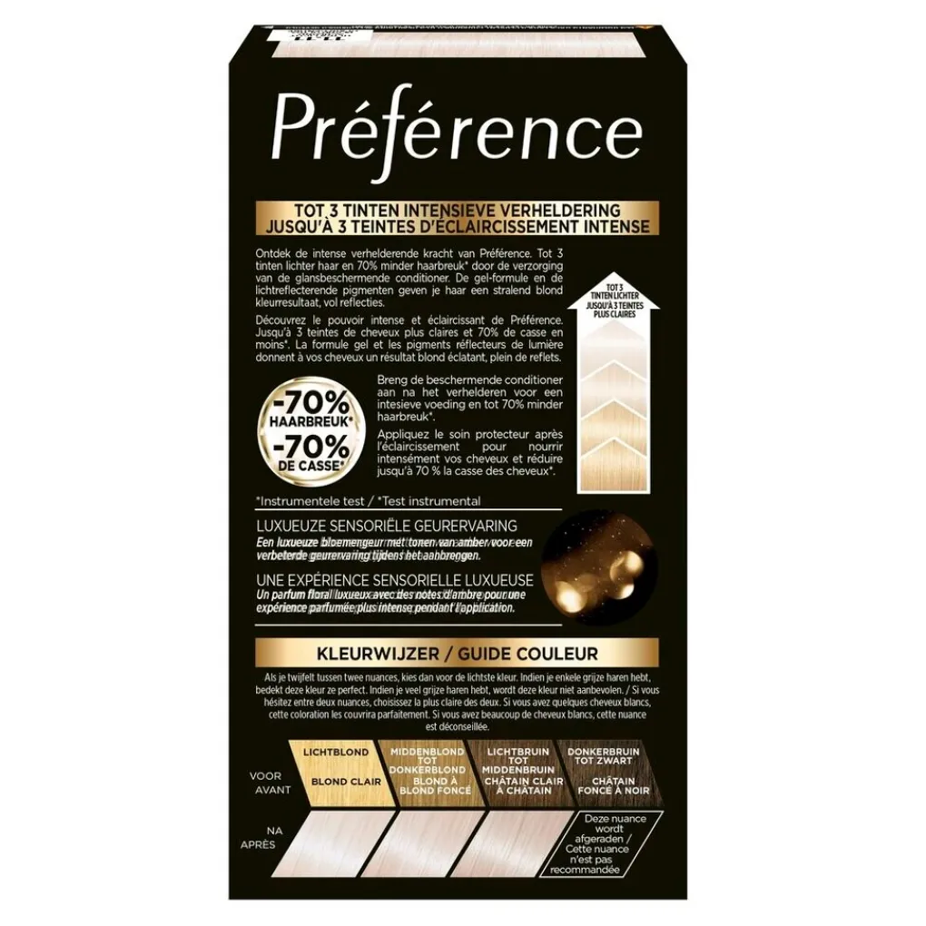 Preference Haarverf>L'Oréal Paris Préférence Le Blonding 11.11 Ultra Licht Asblond Permanente Haarkleuring