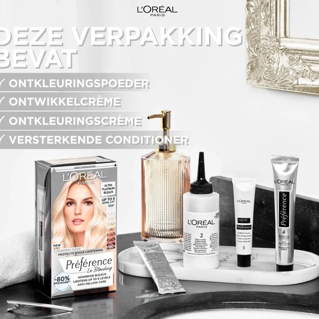 Preference Haarverf>L'Oréal Paris Préférence Le Blonding Ultra Platinum Ontkleuring
