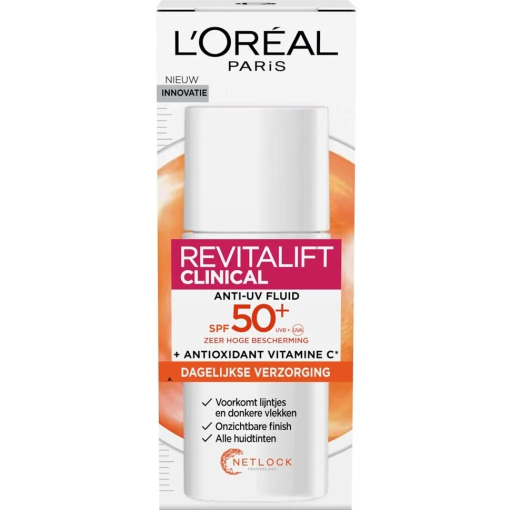 L'Oreal Paris Dagcreme>L’Oréal Paris Revitalift Clinical SPF50+ Vitamine C Anti-UV Fluid
