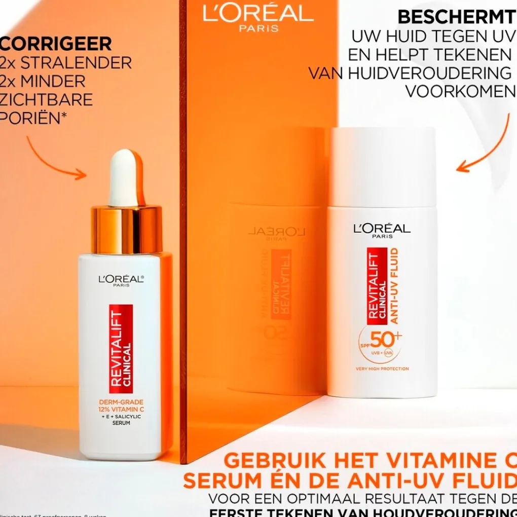 L'Oreal Paris Dagcreme>L’Oréal Paris Revitalift Clinical SPF50+ Vitamine C Anti-UV Fluid