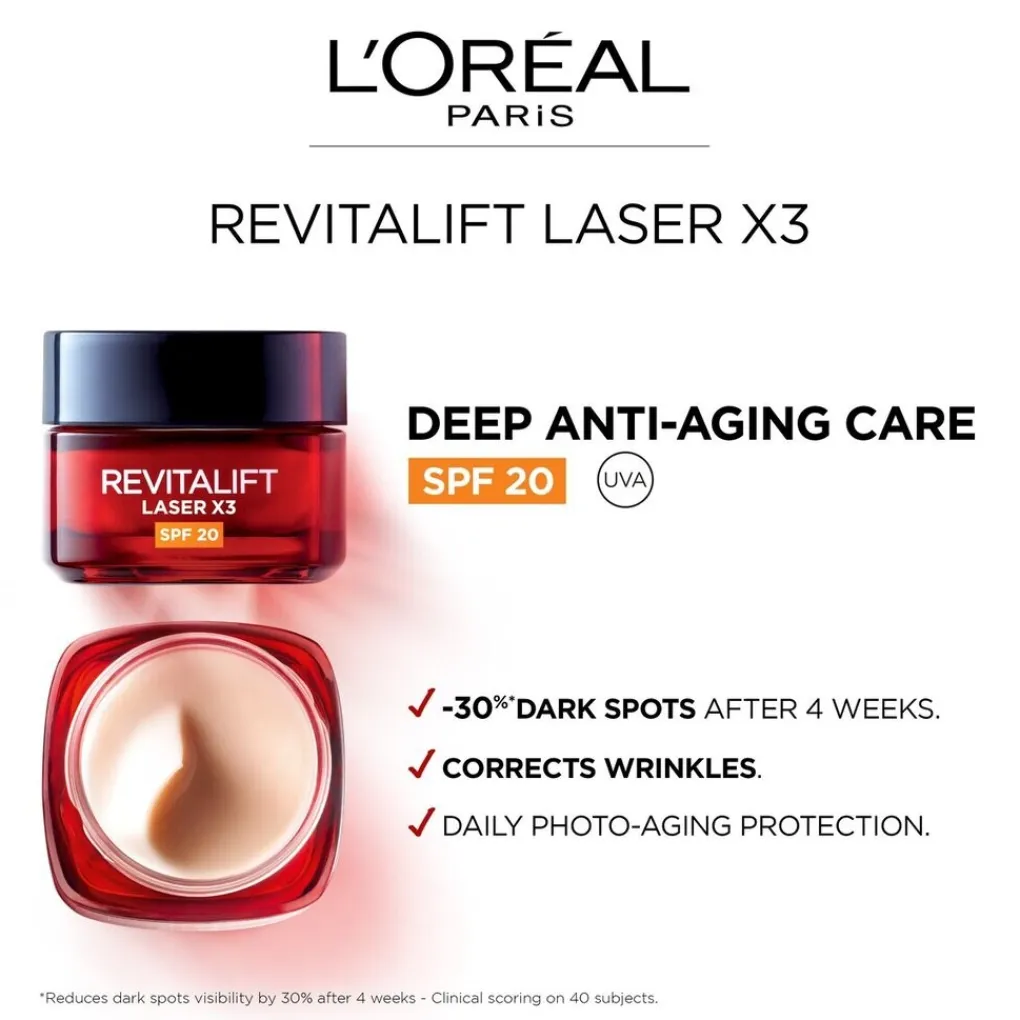 L'Oreal Paris Dagcreme>L'Oréal Paris Revitalift Laser SPF25 Anti-Rimpel Dagcrème